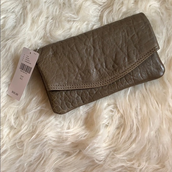 🆕NWT Anthropologie real leather textured wallet - Picture 3 of 8